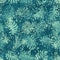 Modern monotone marine blue leaves with foliage pattern background