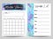 Modern Monthly planner and Weekly list template design