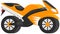 Modern motorcycle, vector illustration, urban life, ride motorbike in city fast delivery service