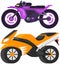 Modern motorcycle, vector illustration, urban life, ride motorbike in city fast delivery service