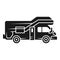 Modern motorhome icon, simple style