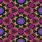 Modern multicolor seamless kaleidoscope pattern