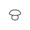 Modern mushroom line icon.
