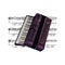 Modern musical instrument accordion, accordion. Classic accordion, harmonious sound. Realistic keyboard wooden musical