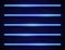 Modern Neon Iridescent Glowing Lines Banner on Dark Empty Grunge Brick Background