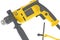 Modern, new, powerful, professional hammer drill