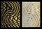 Modern Nordic black and golden modern wall decor. 3d abstract black and silver wallpaper. Curvy lines in drawing resin geode funct