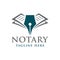 Modern notary or law firm logo