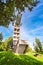 Modern observation tower. Birzhay regional Park. Lithuania