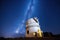 modern observatory, with state-of-the-art equipment and telescope, among the starry skies