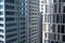 Modern office buildings and apartments in the Makati District of Manila
