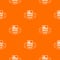 Modern office pattern vector orange