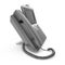 Modern office phone using VoIP technology on a white. 3D illustration