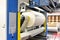 Modern offset printing machines in a large printing plant - modern equipment in an industrial company