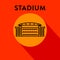 Modern Olympic Stadium Linear Vector Icon Style