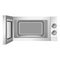 Modern open microwave icon, realistic style