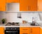 Modern orange kitchen