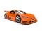 Modern orange race sports car