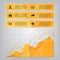 Modern orange triangular style Business Infographics with busine