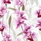 Modern orchid pattern for home decor