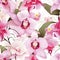 Modern orchid pattern for a stylish touch