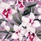 Modern orchid pattern for a stylish touch