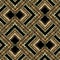 Modern ornamental gold 3d greek vector seamless patern. Zigzag g