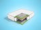 Modern orthopedic mattress white dismantled in a section with sp