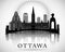 Modern Ottawa City Skyline Design. Canada