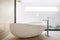 Modern oval bathtub