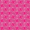 Modern overlapping leaves in a seamless pink pattern design