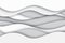 Modern paper art cartoon abstract white and gray water waves