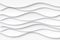 Modern paper art cartoon abstract white and gray water waves