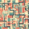 Modern Pattern With Overlapping Squares In Pastel Colors. Infinite, Seamless Backgrounds. Generative AI