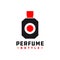 Modern perfume bottle logo