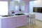 Modern pink kitchen