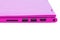 Modern pink laptop close-up