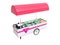 Modern pink portable refrigerator for sale of ice cream on the s