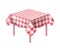 Modern plaid tablecloth for picnic lunch