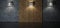 Modern Plain Minimalist Brick Walled Studio Room With Glossy Floow Wooden Planks And Hanging Lights Realistic Interior 3D