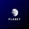 Modern Planet Earth World Globe Logo Design