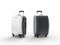 Modern plastic suitcases