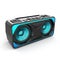 Modern portable speaker on white background. Music loudspeaker or player with wireless technology.