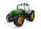 Modern powerful green farm tractor