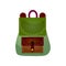 Modern practical backpack with extra pockets roomy shape for a fashionable teenager