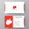 Modern presentation card with company logo. Vector business card