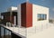 Modern private house exterior 3d