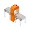 Modern production line isometric 3D icon