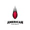 Modern professional american football logo for sport team