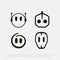 A modern, professional collection of robot-style user icons